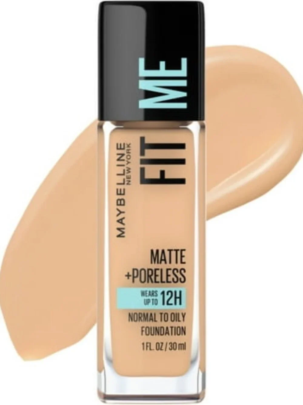 Maybelline Fit Me Matte + Poreless Liquid Foundation Makeup  220 Natural Beige